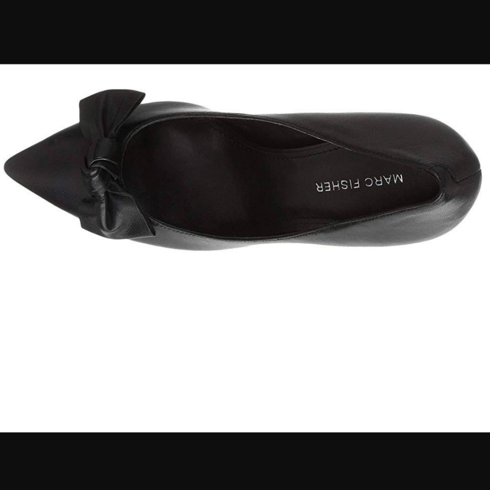 NWOT Marc Fisher leahter upper shell heel pumps shoes 6M - Picture 6 of 10